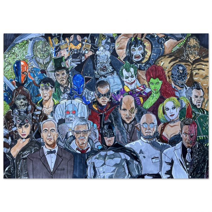 Batman Arkham Video Games Premium Matte Paper Poster A3 (29.7 x 42  cm)