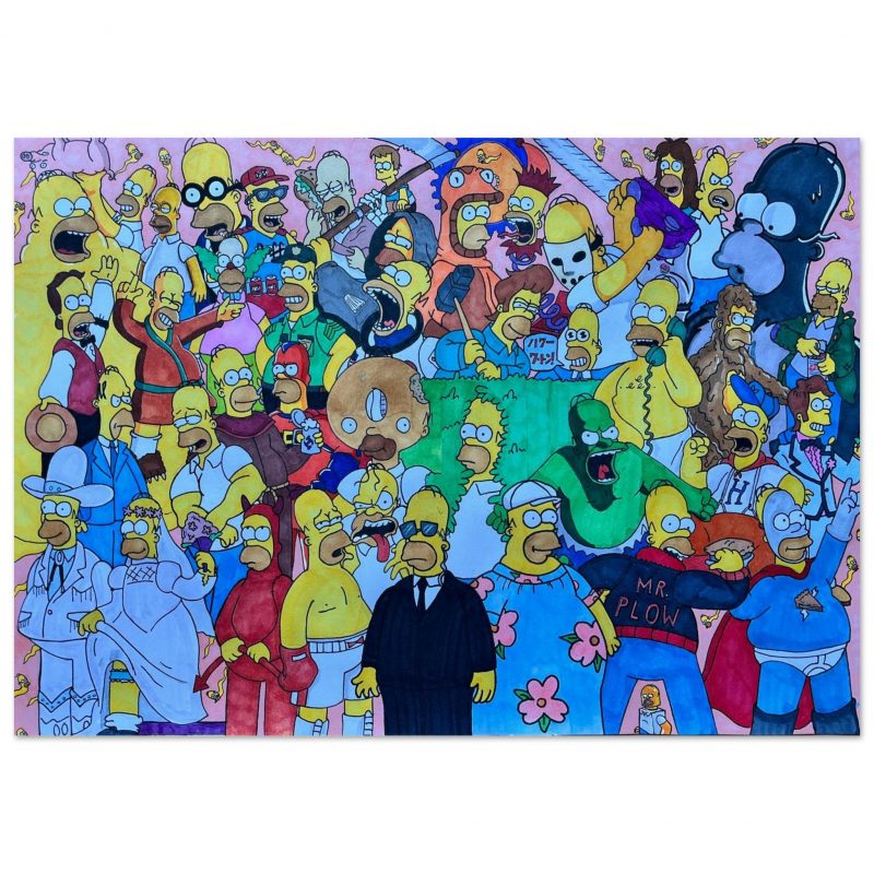 Homer Simpson jobs Premium Matte Paper Poster A3 (29.7 x 42 cm)